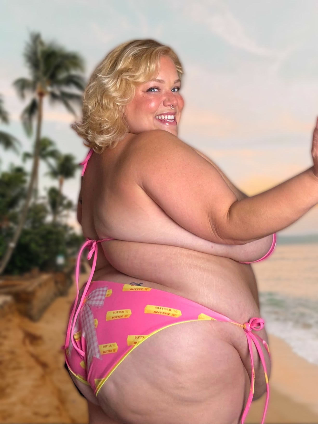 Butter Me Up Recycled String Bikini | Up to Size 6XL