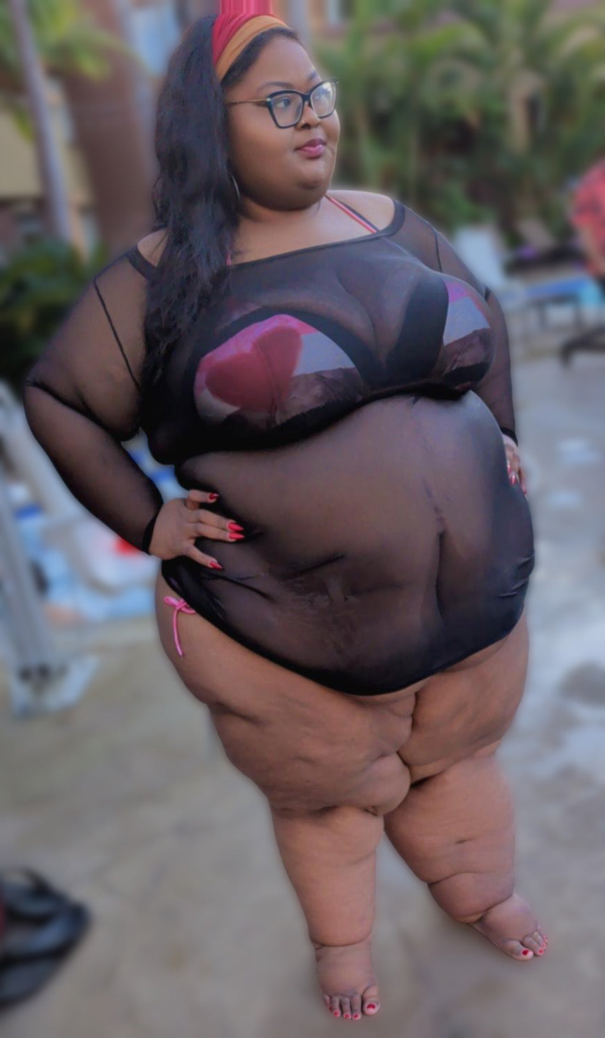 Fat Pride Heart Bikini | Plus Size Inclusive Swimwear | Body Positive & Curvy Confidence | Sizes to 6XL Adjustable Fit