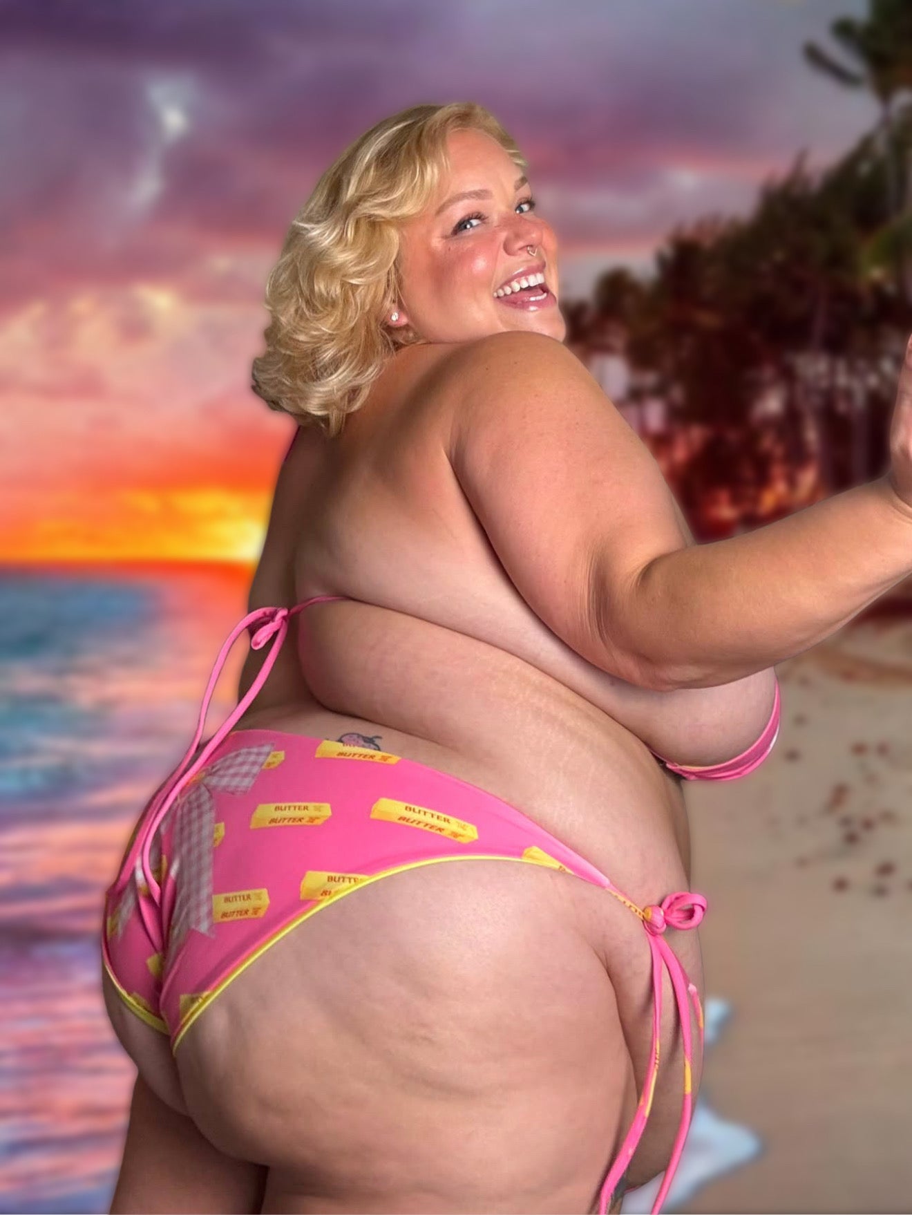 Butter Me Up Recycled String Bikini | Up to Size 6XL