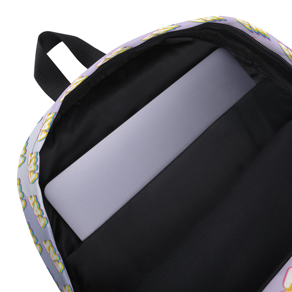 FAT Rainbow Backpack | Bold Body Positive School Bag | Get Thicker Stickers Backpack