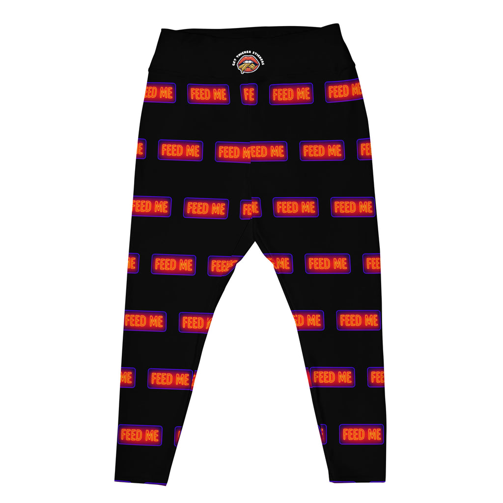 I Know I'm Pretty Just Feed Me Plus Size Leggings | 2XL-6XL | Bold. Curvy. Unapologetic.