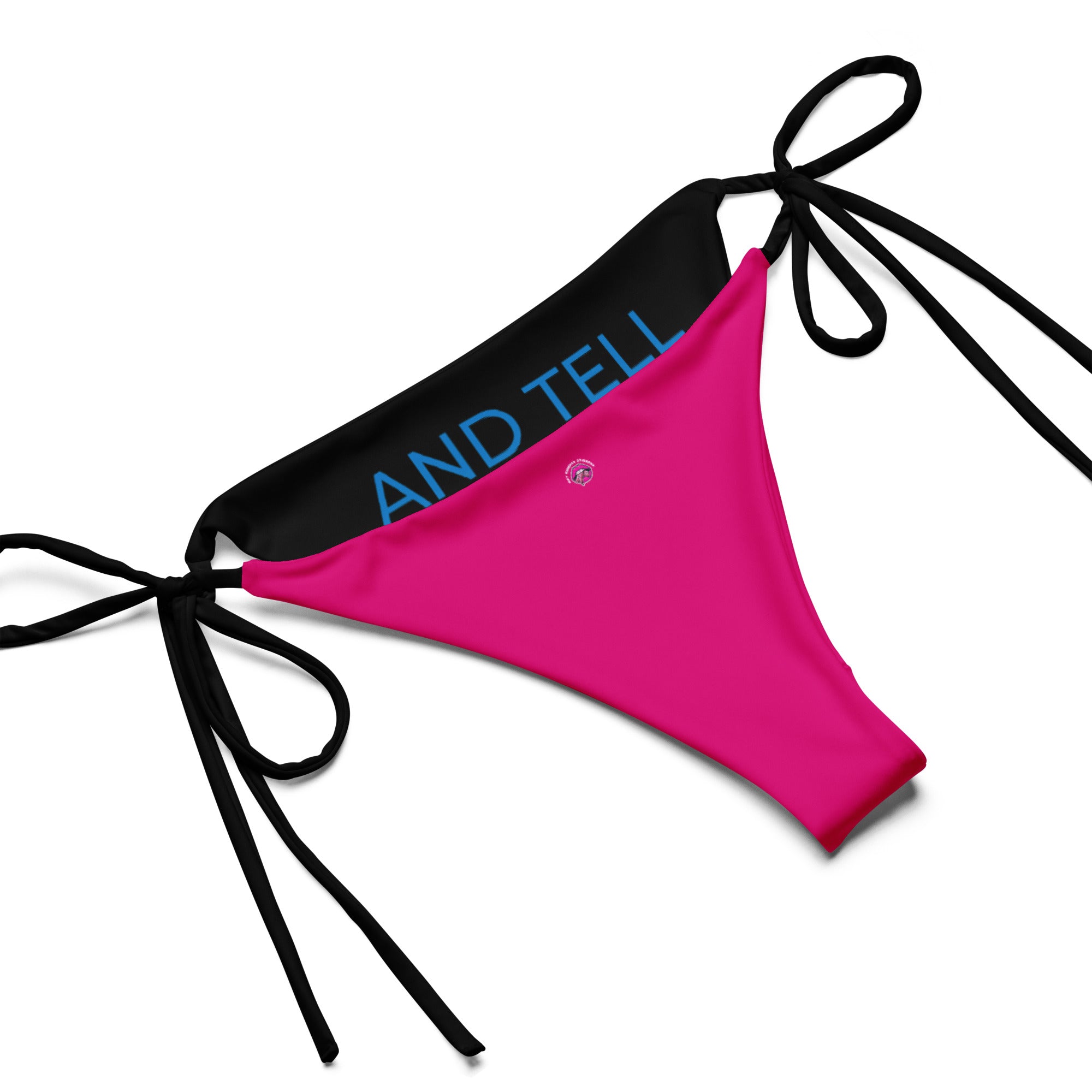 Feed Me and Tell Me I’m Fat | Recycled String Bikini | Bold Plus Size Swimwear up to 6XL | Curvy Body Positive Series