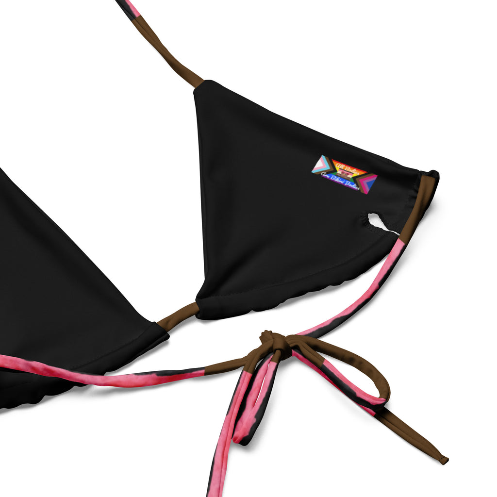 Fat Pride Heart Bikini | Plus Size Inclusive Swimwear | Body Positive & Curvy Confidence | Sizes to 6XL Adjustable Fit