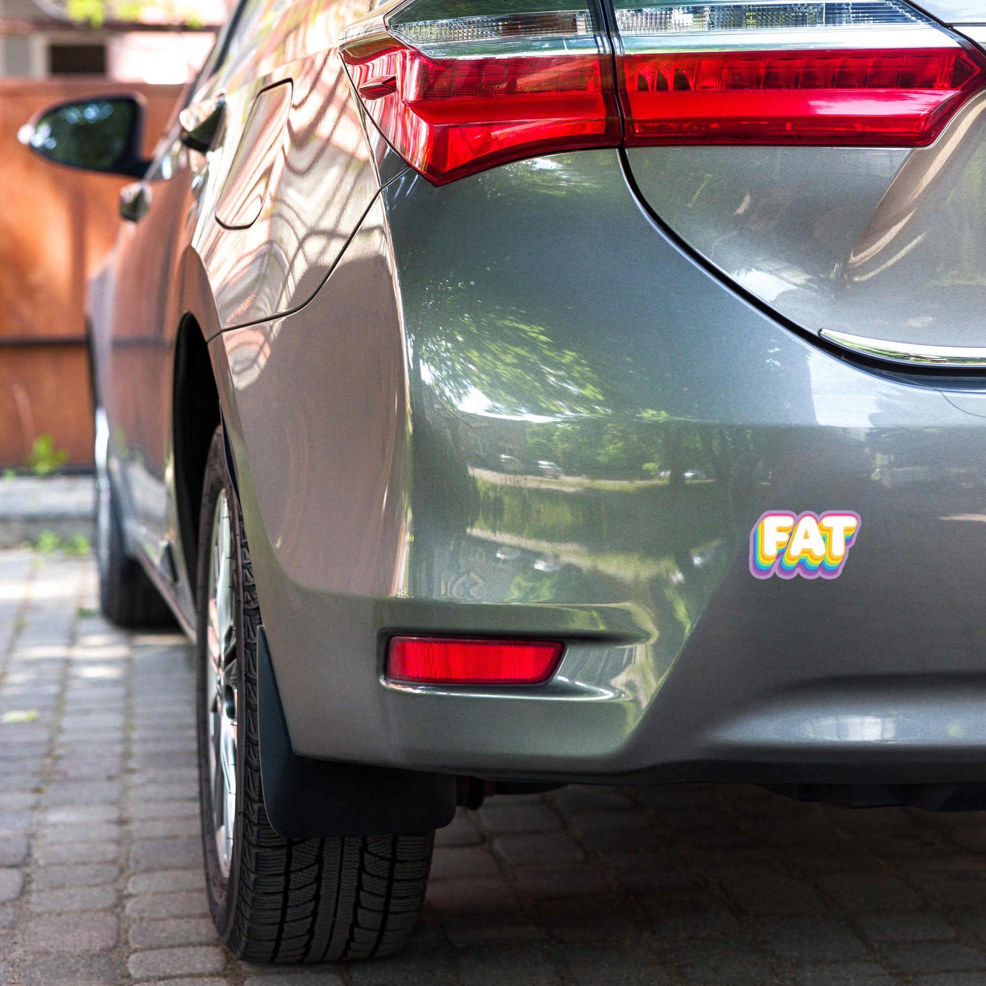 FAT Die Cut Sticker | Bold Body Positive Vinyl Decal | Curvy Pride & Self-Love | Durable & Waterproof | Worldwide Shipping