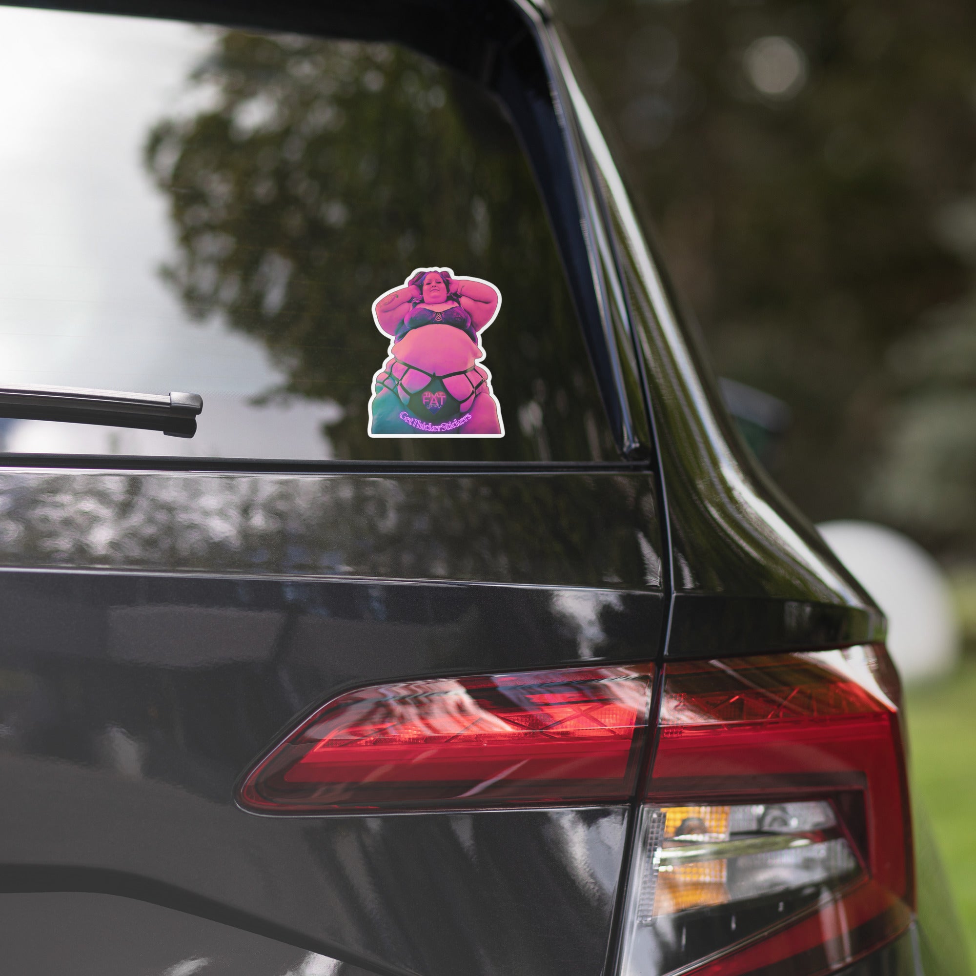 ThatFatGemini x Get Thicker Stickers Collab SSBBW Lingerie Kiss-Cut Sticker
