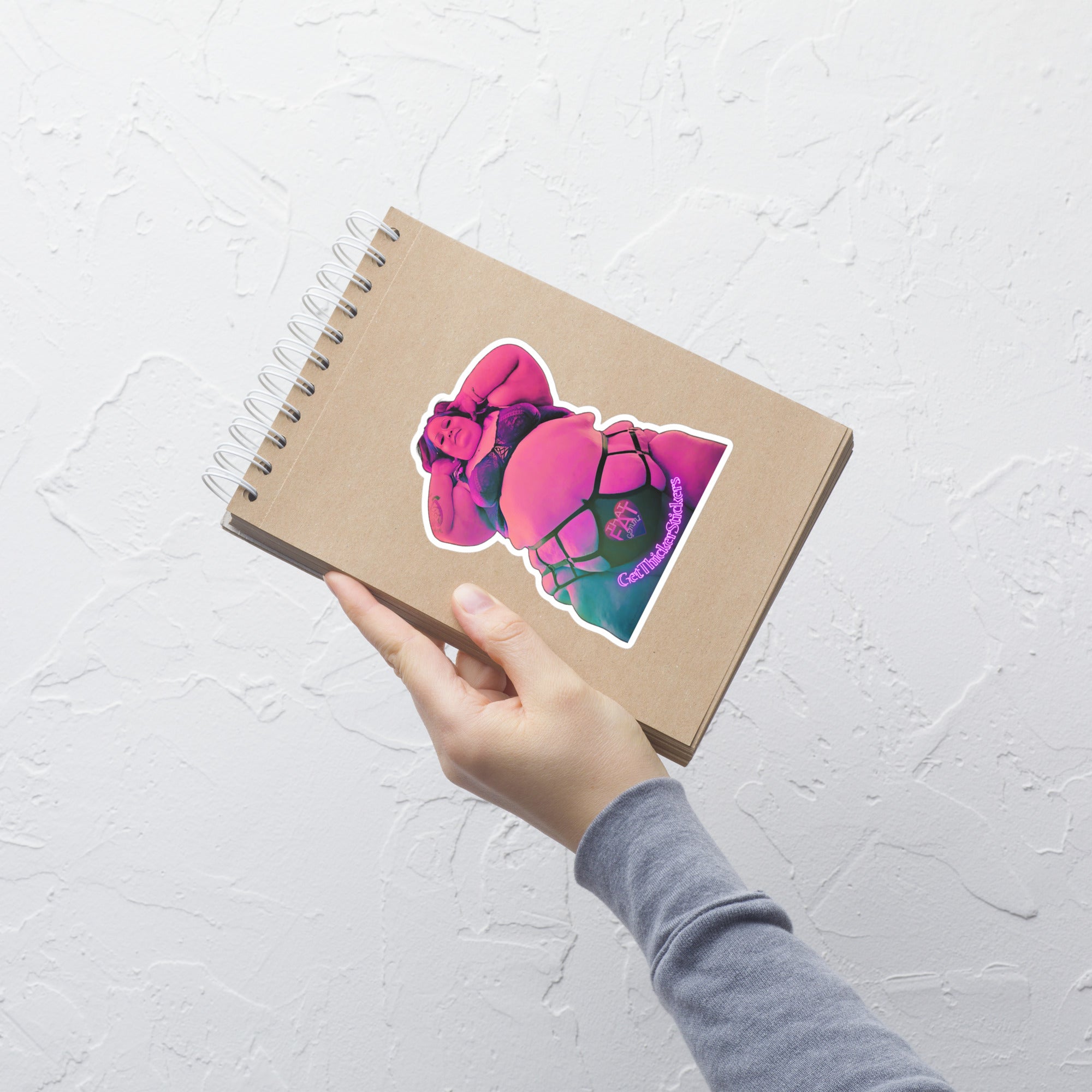 ThatFatGemini x Get Thicker Stickers Collab SSBBW Lingerie Kiss-Cut Sticker