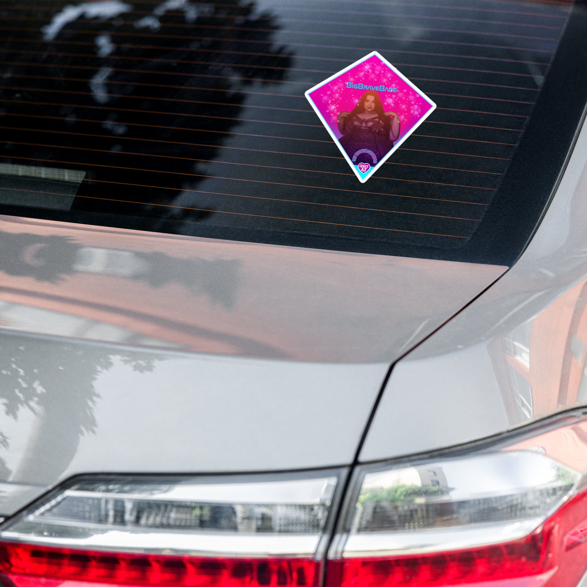 Big Brave Babe x Get Thicker Stickers Collab Sticker – Curvy AF Vinyl Sticker | SSBBW Sticker | Vinyl Decal