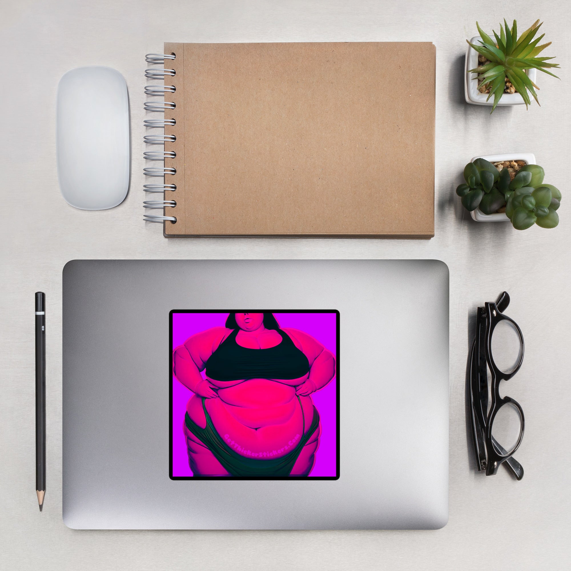 Bold SSBBW Body Positive Sticker - Curvy Empowerment Art | Get Thicker Stickers Poster Girl | Plus Size Sticker Body Positive | Vinyl Decal | Thick Babe Empowerment