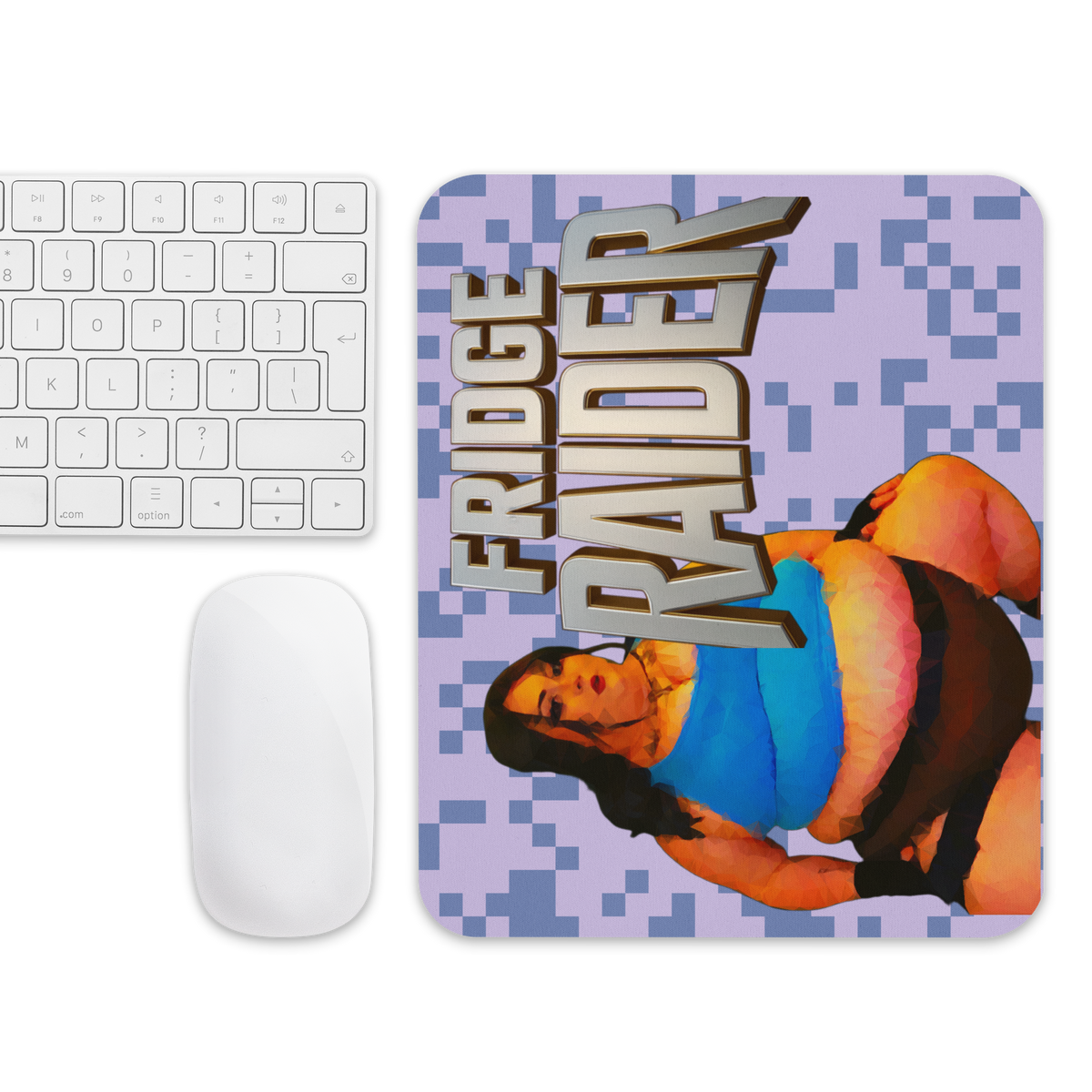 Claire Berry x Get Thicker Stickers: Fridge Raider Mouse Pad | 8.7" x 7.1″